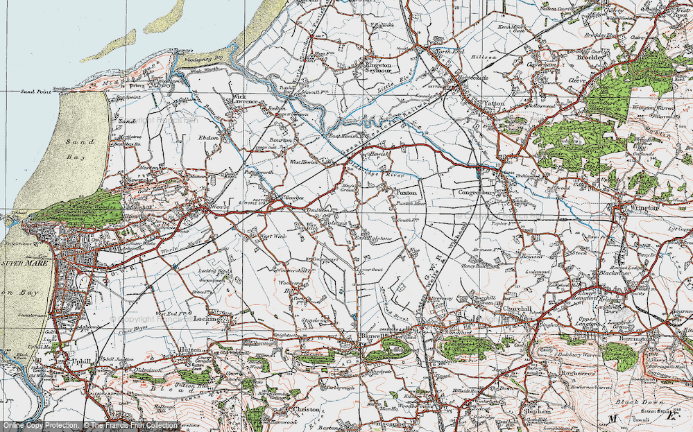 Old Map of Rolstone, 1919 in 1919