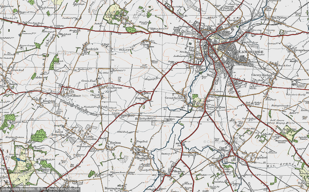 Old Map of Roman Hill, 1920 in 1920