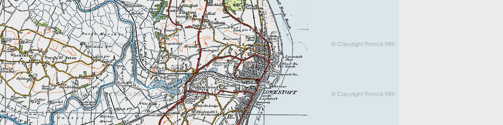 Old map of Roman Hill in 1921