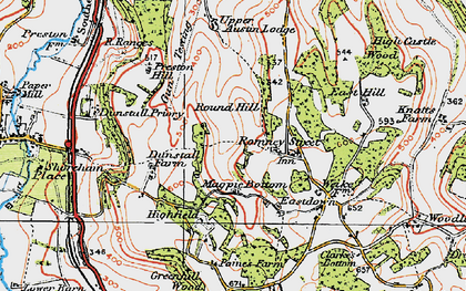 Old map of Magpie Bottom in 1920