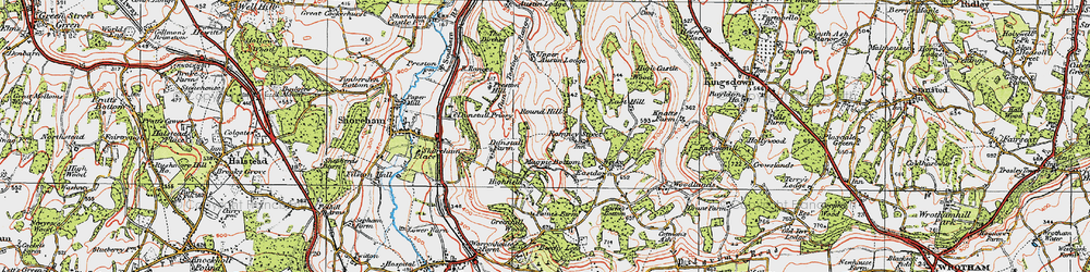 Old map of Magpie Bottom in 1920