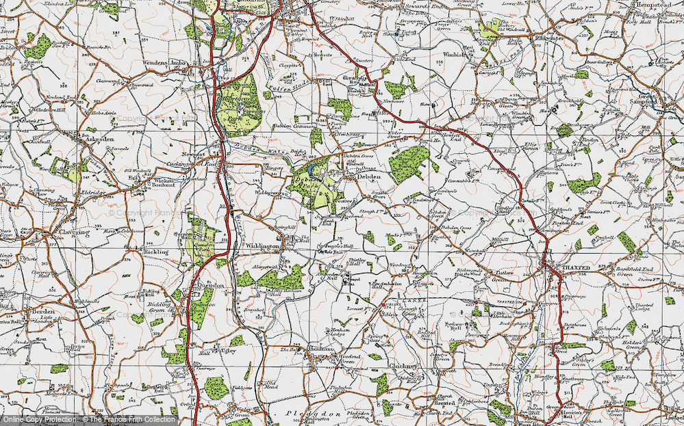 Old Map of Rook End, 1919 in 1919