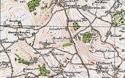 Old map of Rook's Nest in 1919