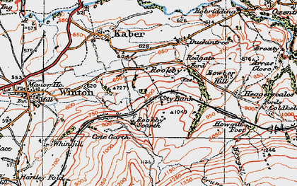 Old map of Rookby in 1925