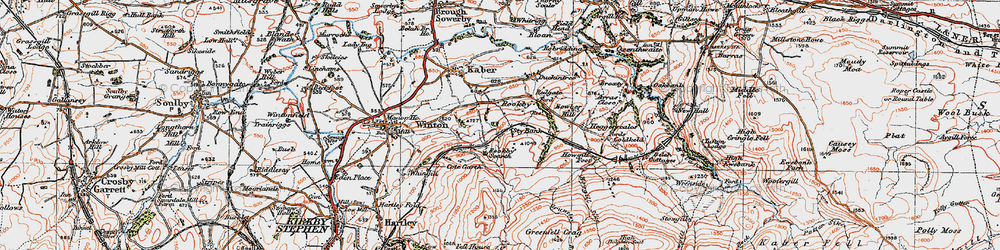 Old map of Rookby in 1925