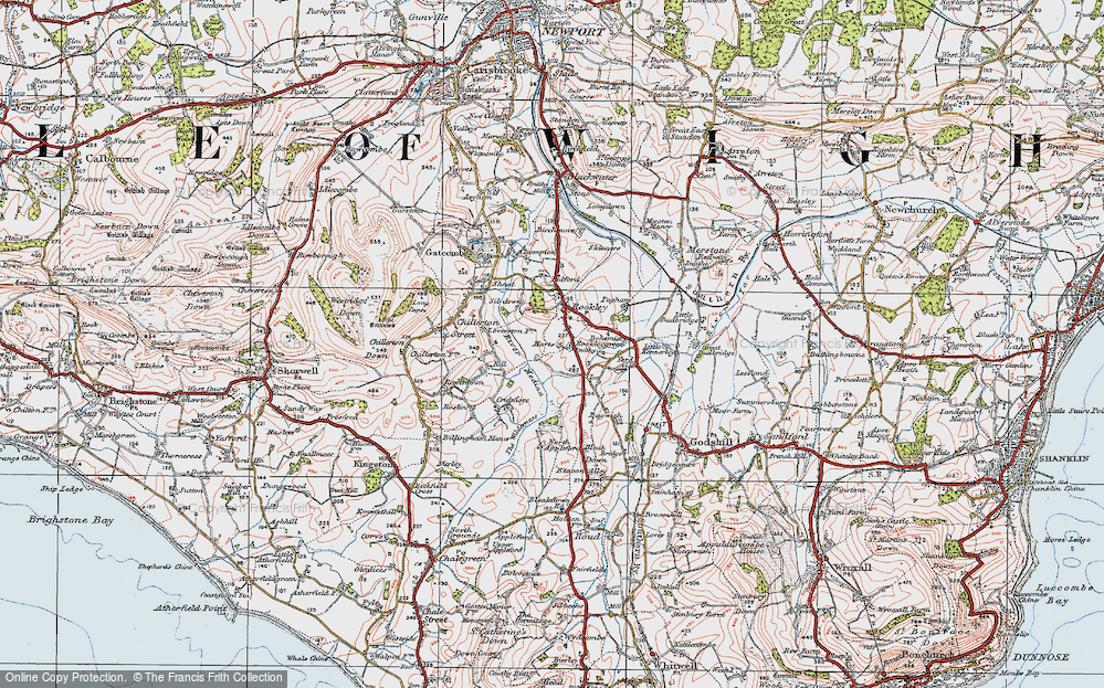 Old Map of Rookley, 1919 in 1919