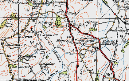 Old map of Rookley in 1919