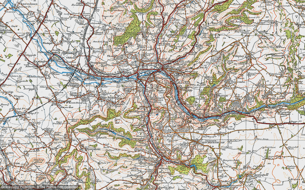 Old Map of Rooksmoor, 1919 in 1919