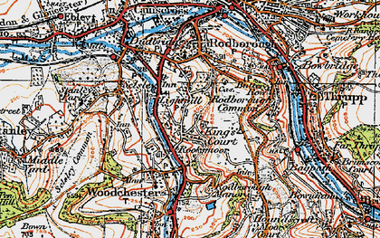 Old map of Rooksmoor in 1919