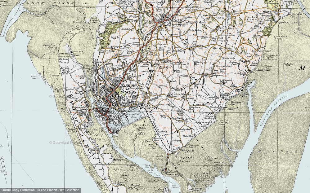 Old Map of Roose, 1924 in 1924