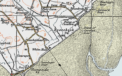 Old map of Roosebeck in 1924
