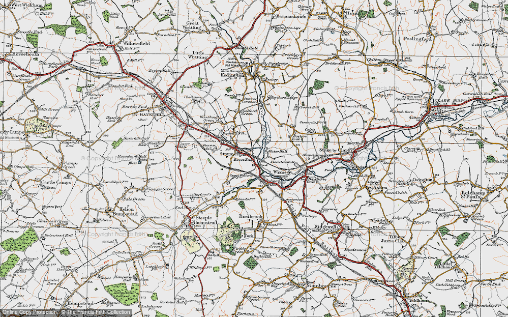 Old Map of Roost End, 1920 in 1920