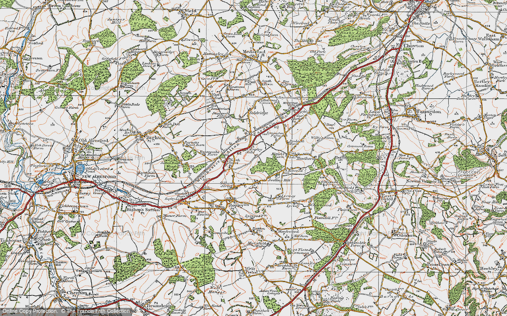Old Map of Ropley Soke, 1919 in 1919