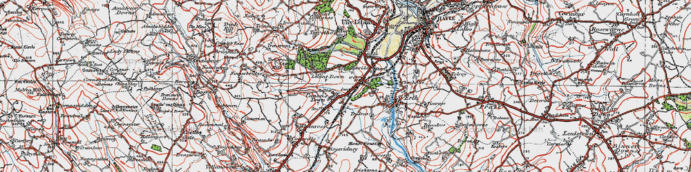 Old map of Rose-an-Grouse in 1919