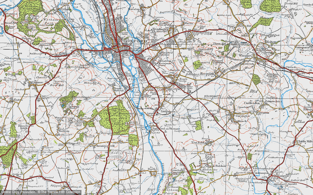 Old Map of Rose Hill, 1919 in 1919