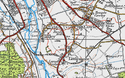 Old map of Rose Hill in 1919