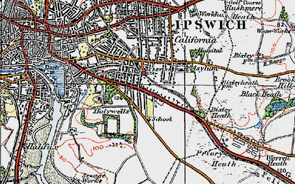 Old map of Rose Hill in 1921