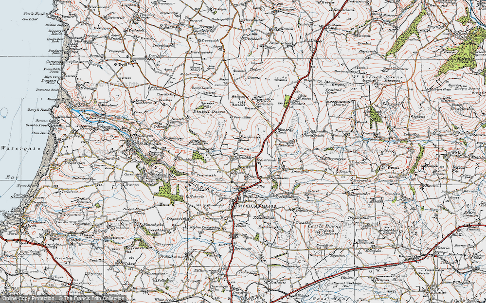 Old Map of Rosedinnick, 1919 in 1919