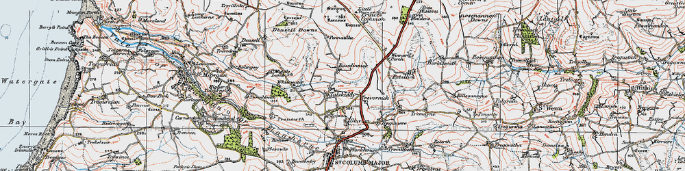 Old map of Rosedinnick in 1919