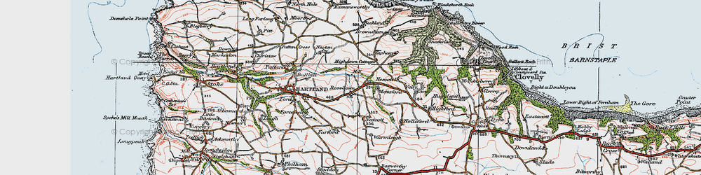 Old map of Rosedown in 1919