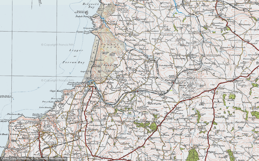 Old Map of Rosehill, 1919 in 1919