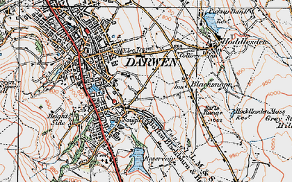 Old map of Rosehill in 1924