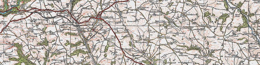 Old map of Trethawle Fm in 1919