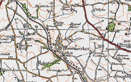 Old map of Rosemarket in 1922