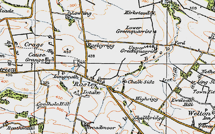 Old map of Rosley in 1925