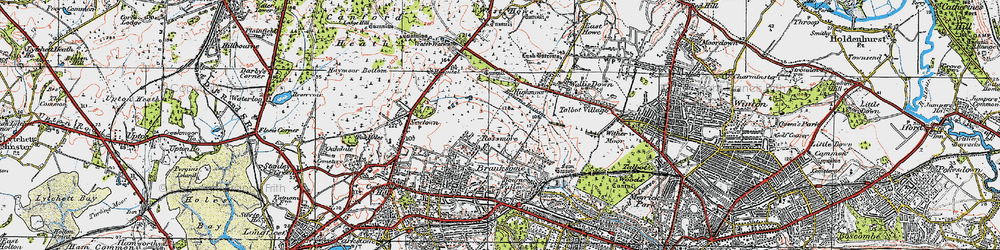 Old map of Rossmore in 1919