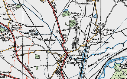 Old map of Rostholme in 1923