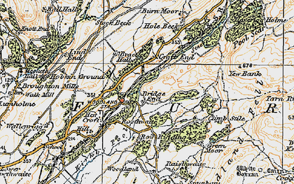 Old map of Woodland Grove in 1925
