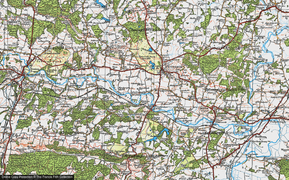 Old Map of Rotherbridge, 1920 in 1920