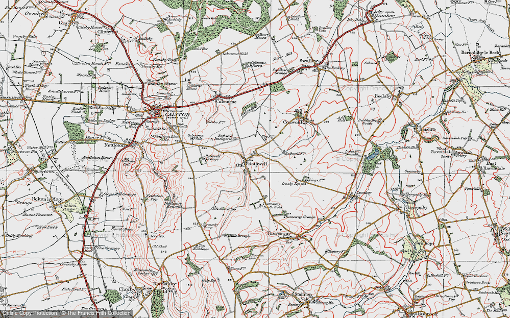 Old Map of Rothwell, 1923 in 1923