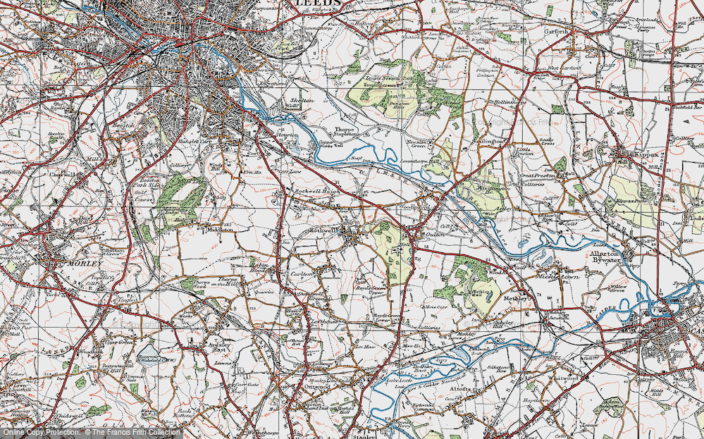 Old Map of Rothwell, 1925 in 1925