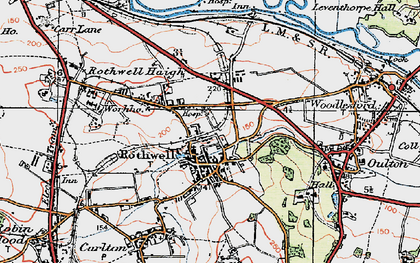 Old map of Rothwell in 1925