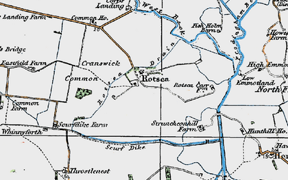 Old map of Emmotland in 1924