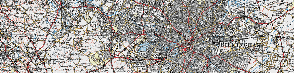 Old map of Rotton Park in 1921