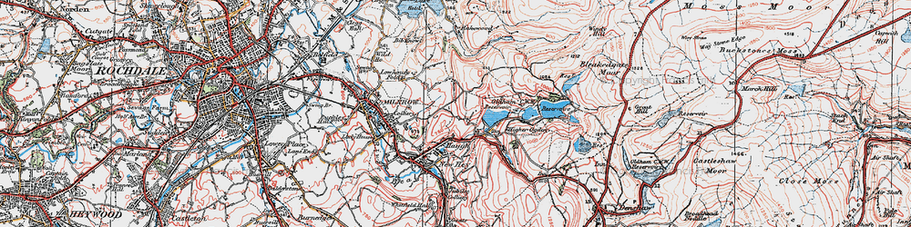 Old map of Rough Bank in 1924
