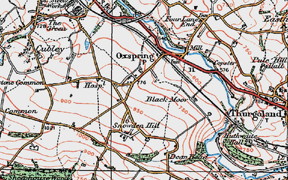 Old map of Roughbirchworth in 1924