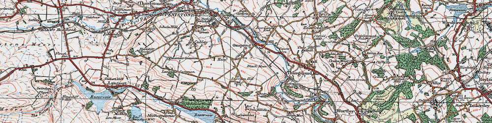 Old map of Roughbirchworth in 1924