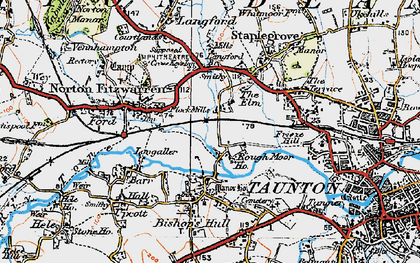 Old map of Roughmoor in 1919