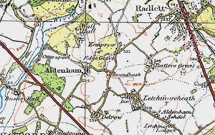 Old map of Round Bush in 1920