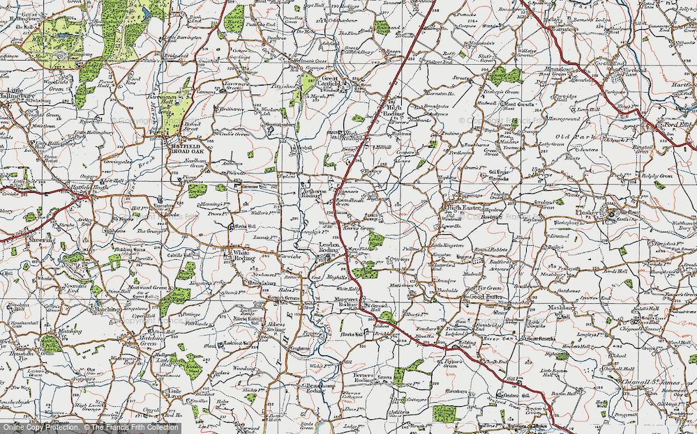 Old Map of Roundbush Green, 1919 in 1919