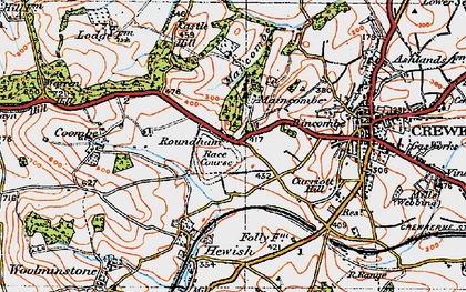Old map of Roundham in 1919