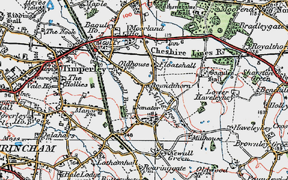 Old map of Roundthorn in 1923
