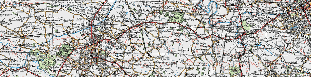 Old map of Roundthorn in 1923