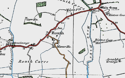 Old map of Leven Canal in 1924