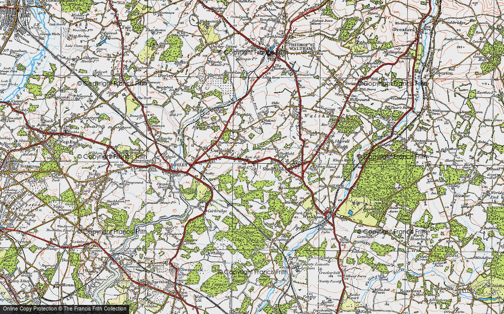 Old Map of Row Ash, 1919 in 1919
