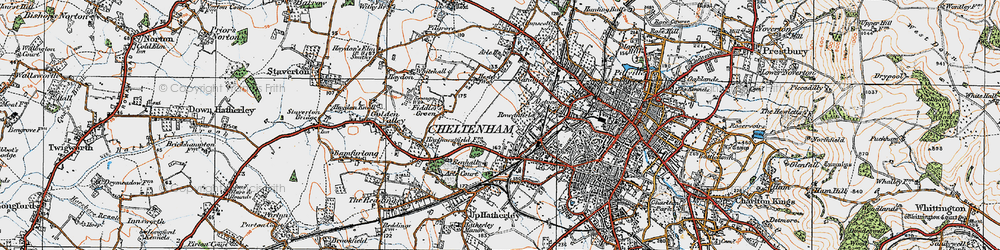 Old map of Rowanfield in 1919